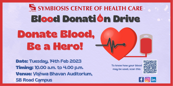 Blood Donation Drive at Symbiosis SB Road Campus